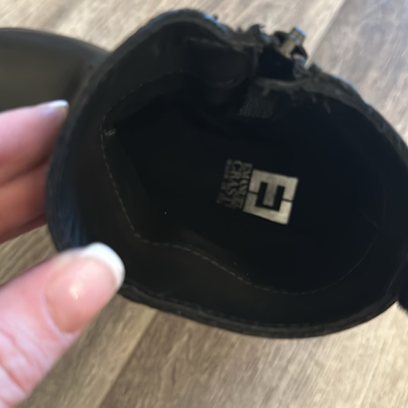 NWT! Emanuele Crasto Black Leather Buckle Boots - 38(US 7.5) Italian Leather - Picture 7 of 8